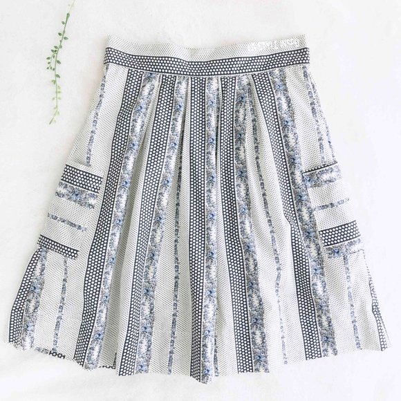 Anthropologie Comme Toi Midi Skirt Size Small - Picture 6 of 7